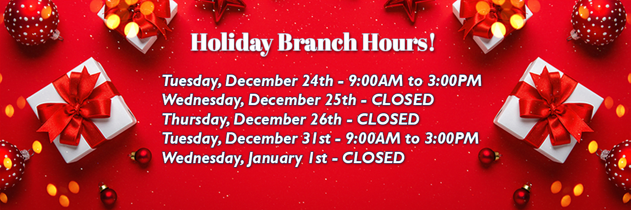 Holiday Hours